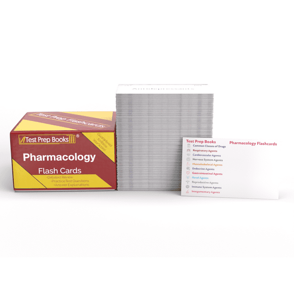 Pharmacology Flash Cards: Pharmacology Flashcards for Nursing and Medical Students for Study and Review [Full Color Note Cards]