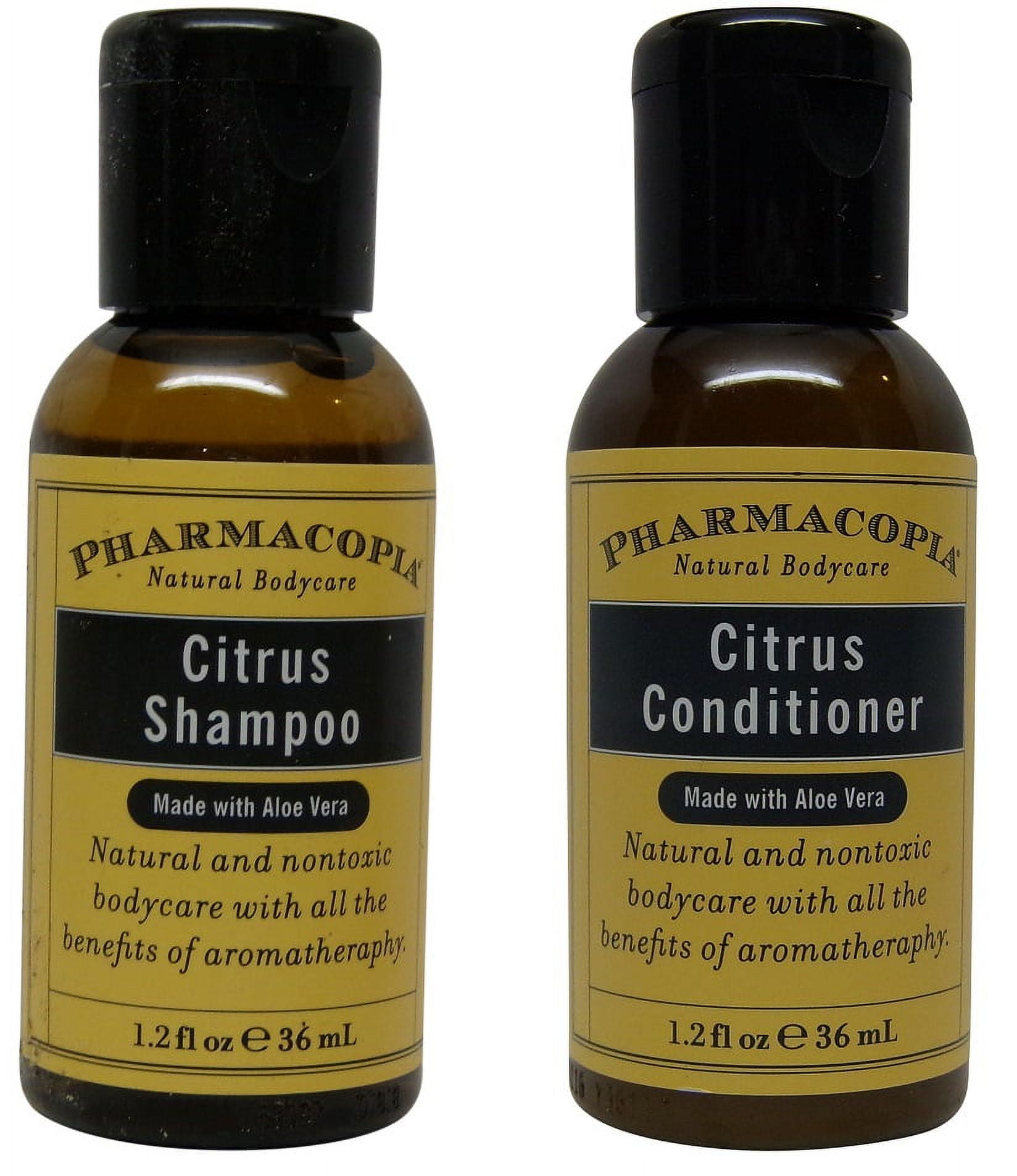 Pharmacopia Citrus Shampoo & Conditioner lot of 8 each (4 of each) 1.2oz  bottles.