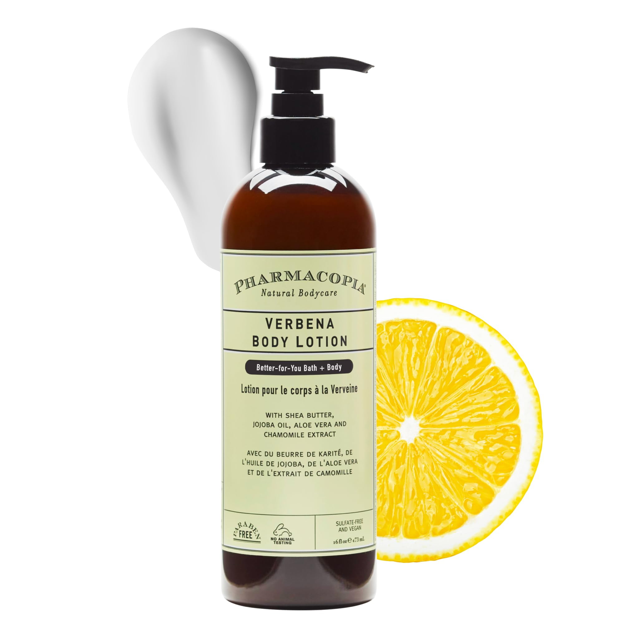 Pharmacopia Verbena Body Lotion Hydrating Natural Moisturizer with