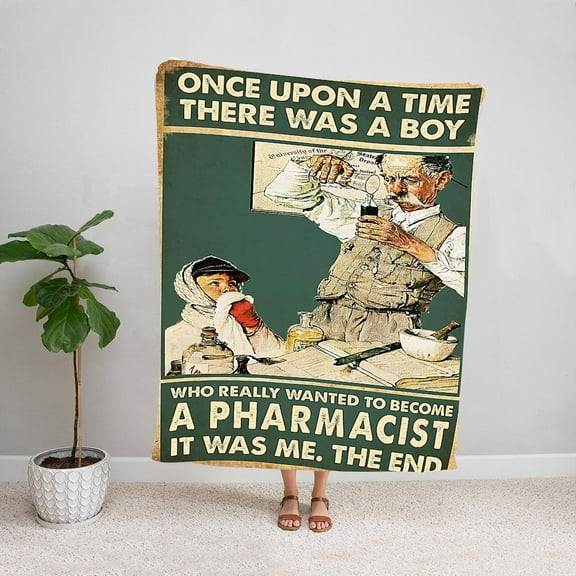 Pharmacy A Boy Wanted To Become A Pharmacist Help People Health Vintage Vertical Paper Poster No Frame Wall Art 16 x 24 Inch Poster