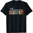 thumbnail image 1 of Pharmacy Assistant Leopard Pattern Apparel Pharmacy Tech T-Shirt, 1 of 4