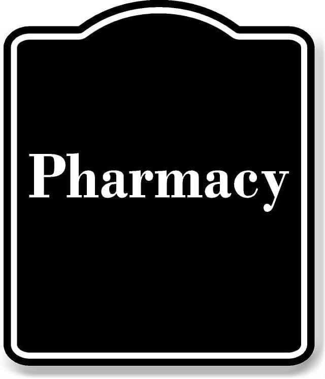 Pharmacy BLACK Aluminum Composite Sign 20''x24'' - Walmart.com