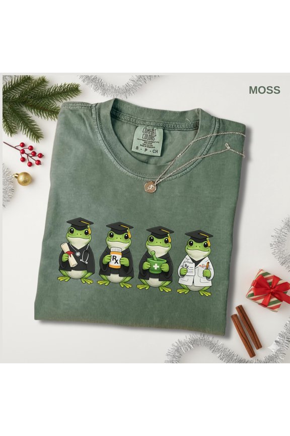Pharmacy Graduation Shirt, Pharmacist Gift, Frog Grad Shirt, Pharmacy School Gift, Funny Pharma Grad Sweatshirt