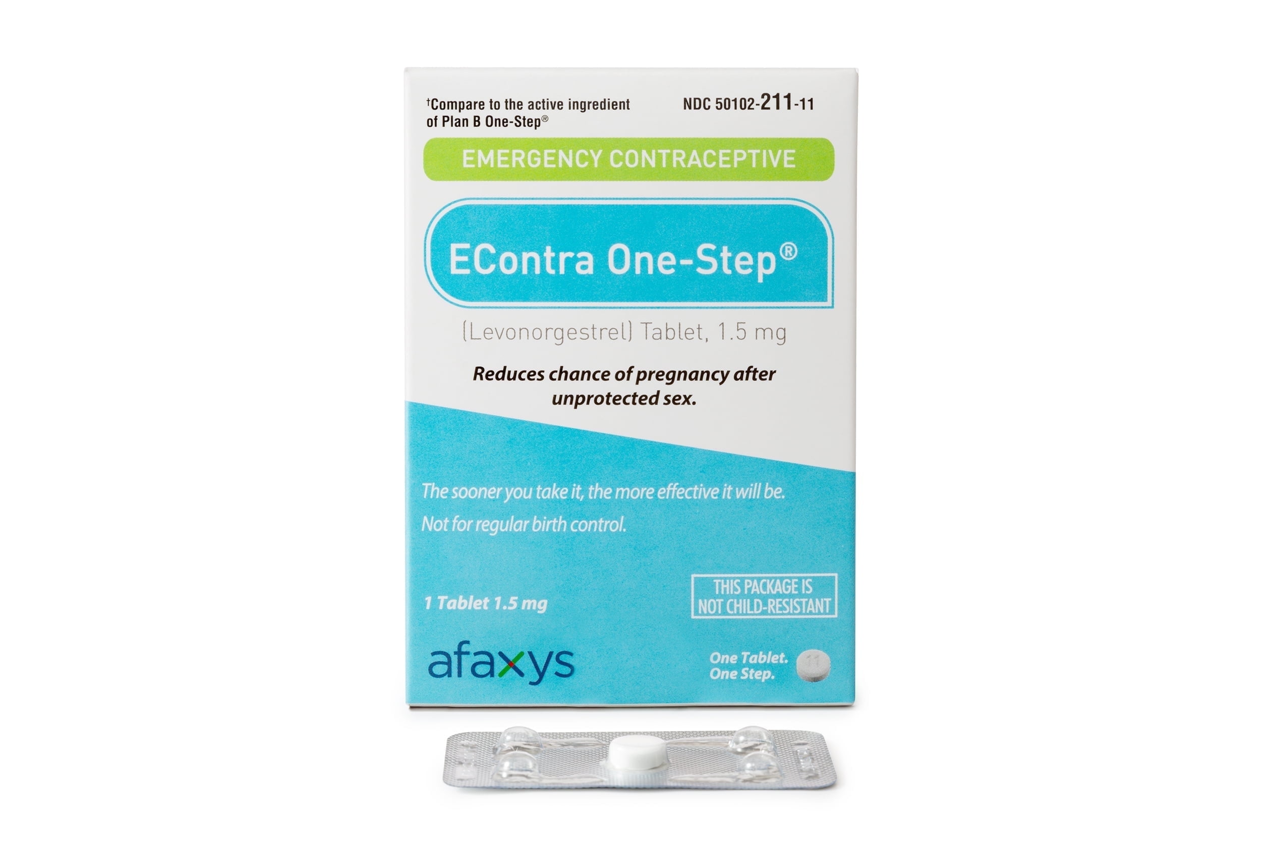 EContra One-Step Emergency Contraceptive, 1.5 mg (1 Levonorgestrel Tablet)