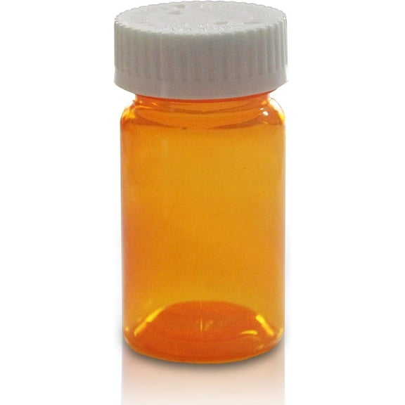 Pharmacy Prescription Vials, Amber Screw Cap Bottle, 16 Dram Twist Pro, Caps Included, Pack of 250 (Medicine & Pill Container, Pharmacy Bottle, Pharmacy Container, Plastic Container) by Sponix BioRx