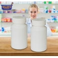thumbnail image 1 of Pharmacy Prescription Vials, White Pill Bottle, 13 Dram Mega Pro Child Resistant Caps, Caps Included, Pack of 250 (Pill Container, Pharmacy Bottle, Pharmacy Container) by Sponix BioRx, 1 of 5