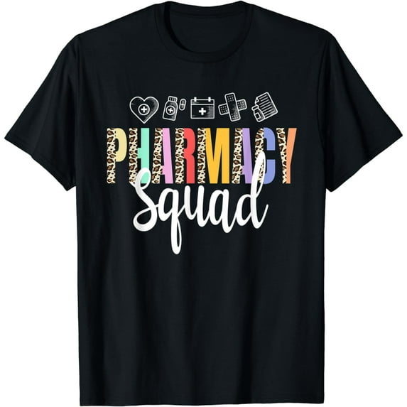 Pharmacy Squad Leopard Pharmacist Technician T-Shirt
