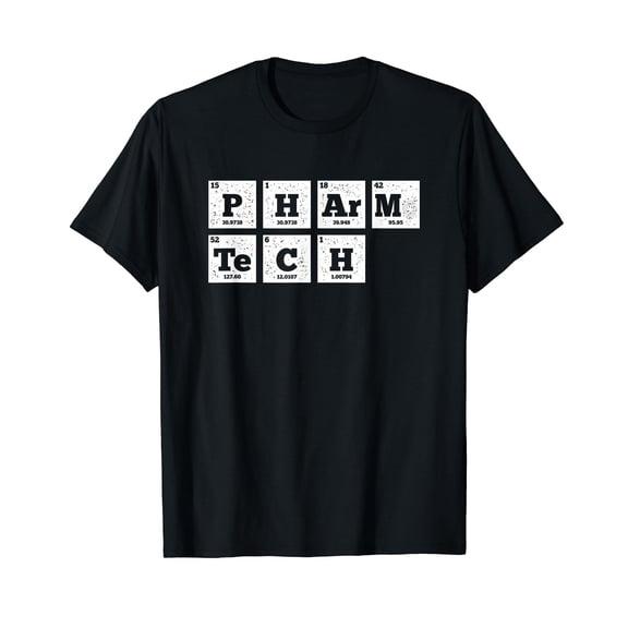 Pharmacy Tech Shirts Pharm Tech Periodic Table Elements Tee T-Shirt