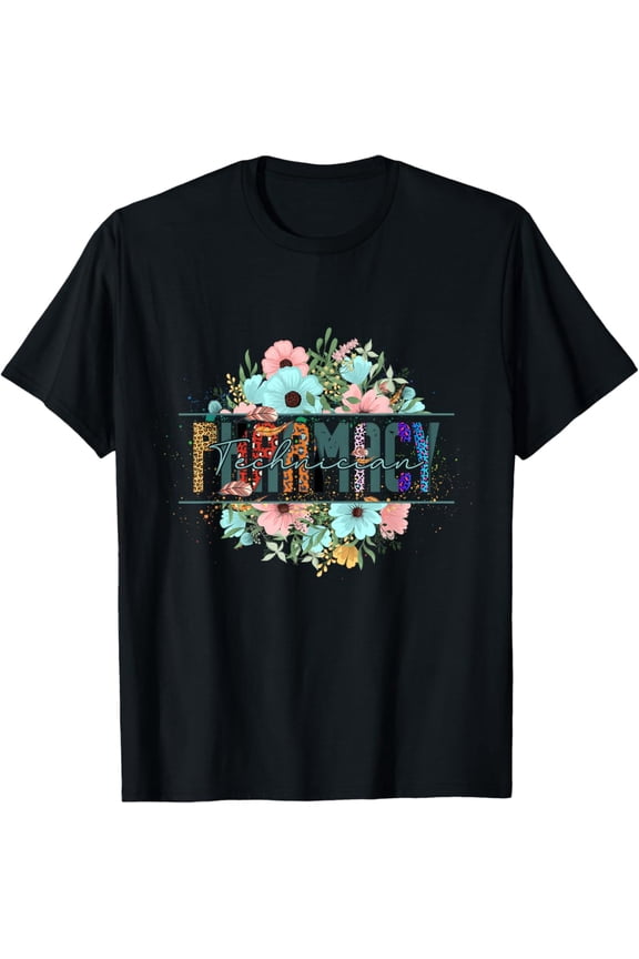 Pharmacy Tech Technician Pharmacist Flower Floral Cpht Hd0 T-F809