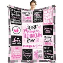 Pharmacy Technician Gifts, Pharmacy Tech Gifts, Pharmacy Week Gifts, Pharmacy Technician Day Gifts for Women, Gifts for Pharmacy Technician, Pharmacy Tech Appreciation Gift Ideas Blanket 60" X 50"