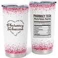 thumbnail image 1 of Pharmacy Technician Gifts for Women - PT Appreciation Gifts - Gift for PT On Pharmacy Technician Day/Week - Birthday Gift for Pharmacy Tech, 20 oz Insulation Stainless Steel Tumbler, 1 of 6