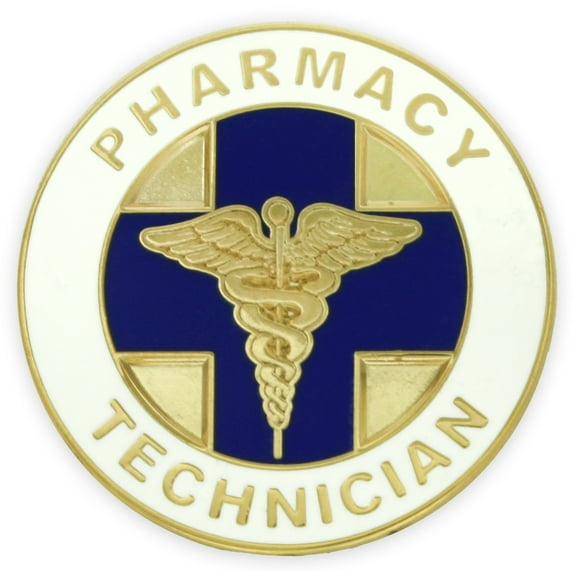 Pharmacy Technician PT Medical Enamel Lapel Pin