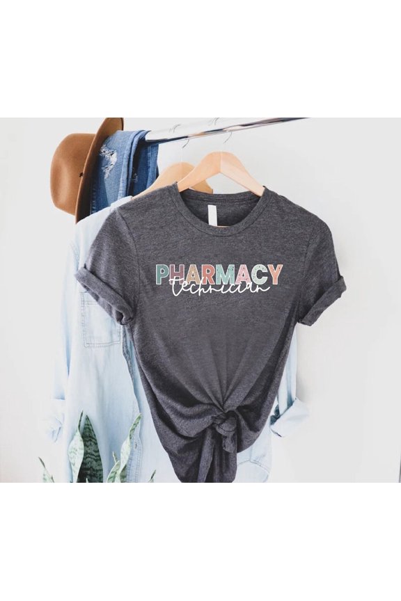 Pharmacy Technician Student Tech School Appreciation T-Shirt All Size S-5XL