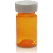 Pharmacy Vials 40 Dram AMBER QTY. 115 Twist-Pro Cap, Dual Purpose, Caps Included by Sponix BioRx