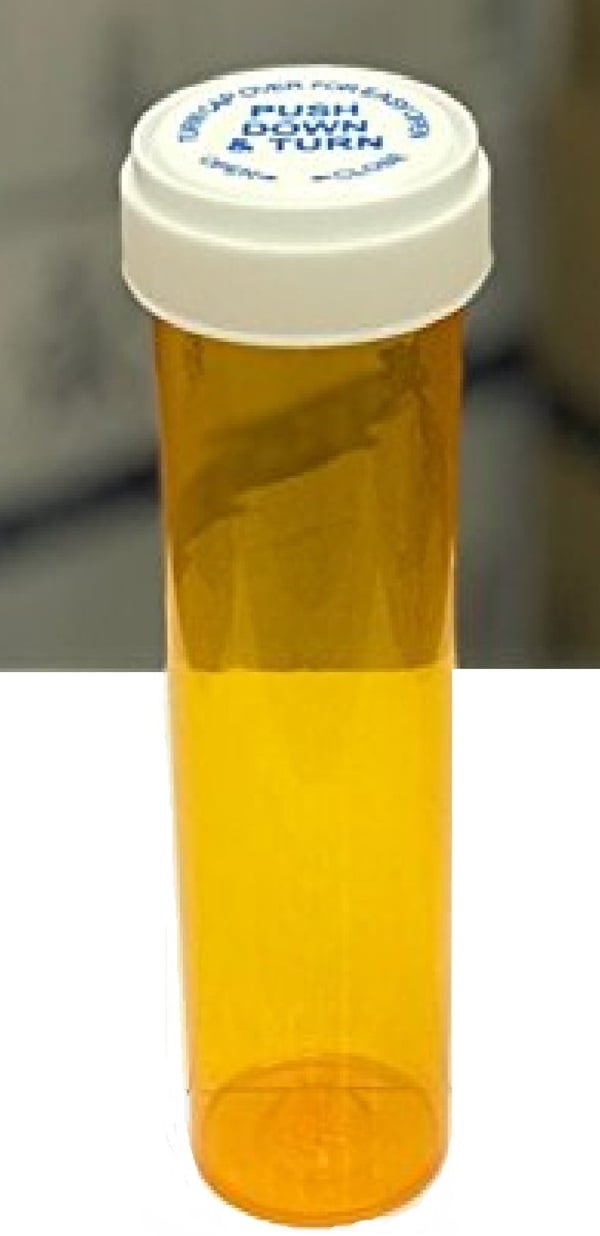 Pharmacy Vials 60 Dram, 222 ml, Amber (Pack of 12) Push Down Caps