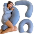 thumbnail image 1 of Pharmedoc Body Pillow for Adults - Side Sleeper Pillow – Maternity and Pregnancy Pillow - Nursing Pillow for Breastfeeding - Pregnancy Must Haves - Dark Grey Cooling Cover, 1 of 7