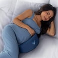 thumbnail image 1 of Pharmedoc Cooling Pregnancy Pillows for Sleeping Wedge Pillow, Maternity Pillow,Belly Wedge Memory Foam, Pregnancy Must Haves, New Mom Gifts for Women, Cooling Cover Navy Cooling Navy, 1 of 7