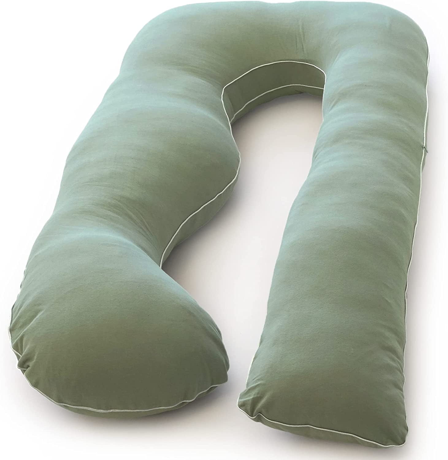 Pharmedoc Pregnancy Pillow, Sage UShape Full Body Pillow and Maternity