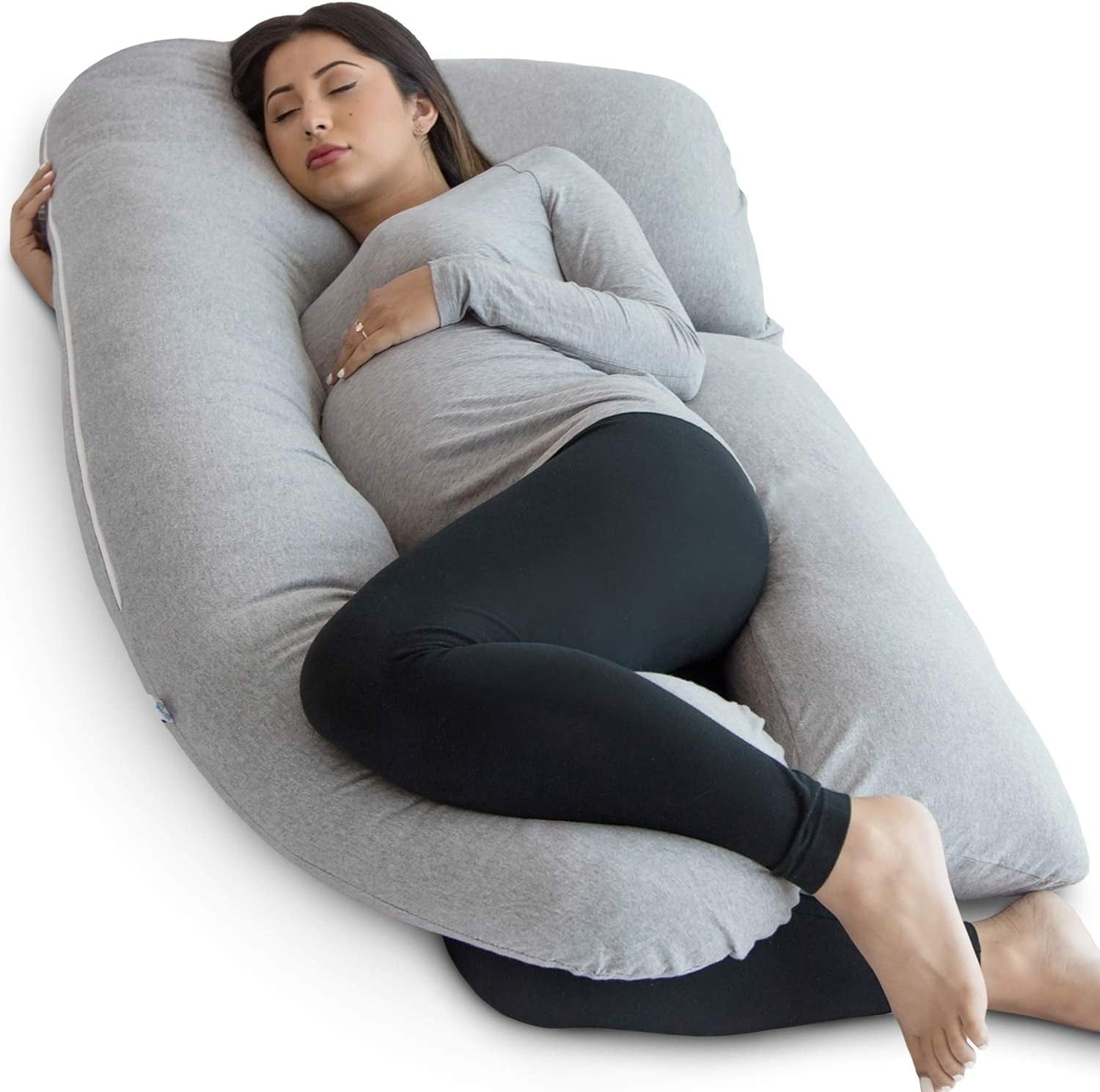 Pregnancy Pillow U Shape Full Body Pillow And Maternity Support For  Pregnant Womengray