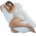 thumbnail image 1 of Pharmedoc Pregnancy Pillows, U-Shape Full Body Pillow – Air White Cover – Pregnancy Pillows for Sleeping – Body Pillows for Adults, Maternity Pillow and Pregnancy Must Haves, 1 of 7
