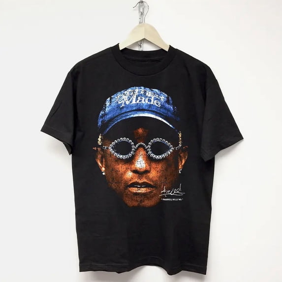 Pharrell Williams Signature T-Shirt Hot Trending Shirt Vintage Fan Gift Tee Birthday Gift