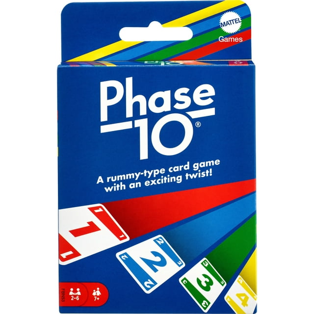 Phase 10 Card Game, Family Game for Adults & Kids, Challenging & Exciting Rummy-Style Play