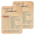 thumbnail image 1 of Phase 10 Score Board Phase Ten Scorecard and Round Tracker Phase 10 Cards Game Score Sheets Classic Board Card Games, 1 of 7