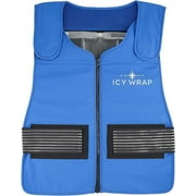 Phase Change Cooling Vest by Icy Wrap for Men & Women, Hot Weather, Ice Reflective Vest with 30 PCS Ice Packs, High Tech Phase Change PCM material, stays cold for 5-10 hrs.