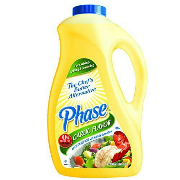Phase Garlic Flavored Vegetable Oil With Artificial Butter Flavor, 1 Gallon, 3 Per Case