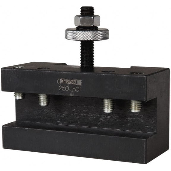 Phase II Series DA, No.1 Turning & Facing Tool Post Holder 17 to 48" Lathe Swing, 3-1/8" OAH, 1-5/16" Max Tool Cutting Size, 2-3/16" Centerline Height