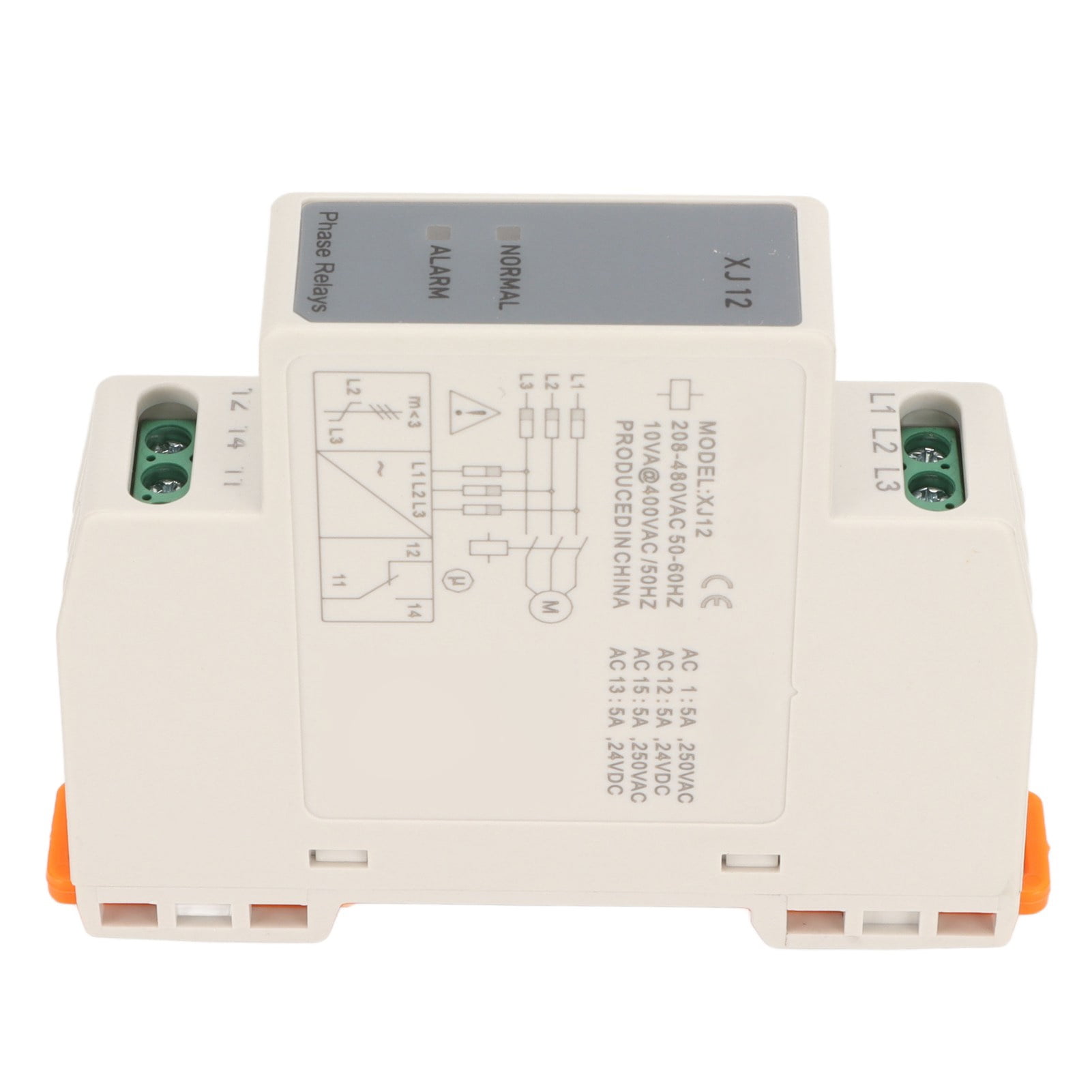 Phase Loss Relay, Motor 3 Phase Sequence Relay Flame Retardant Stable
