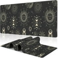 thumbnail image 1 of Phase of The Moon Desk Mat,Large Moon Phase Changes Gaming Keyboard Mouse Pad,Non-Slip Rubber Base Desk Pad Thick Stitched Edges Waterproof Mousepad Mouse Mat 31.5"x11.8", 1 of 6