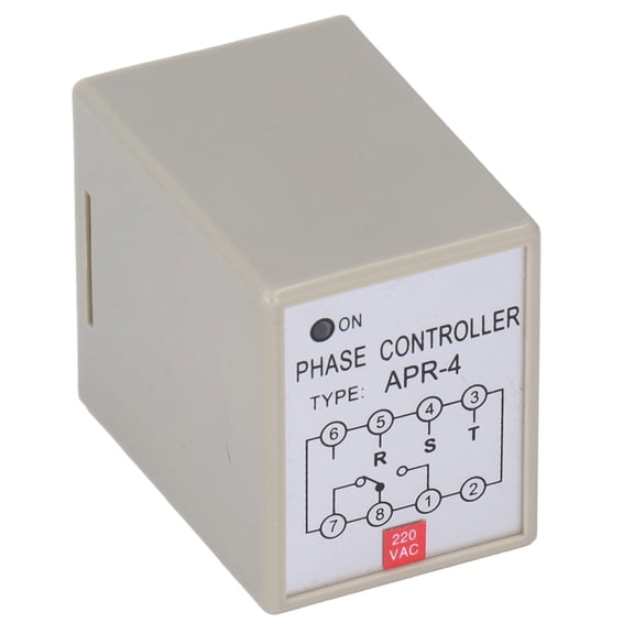 Phase Protector Relay for 220V Motors, APR-4 Motor Protection Device, Waterproof Controller for Pump and Fan Systems