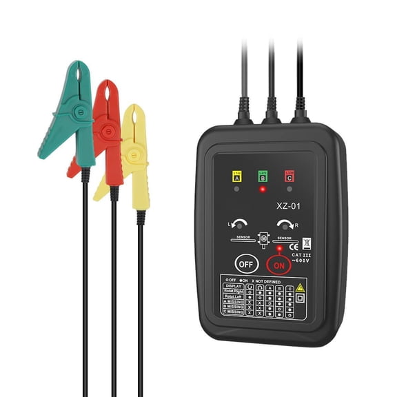 Phase Rotation Meter Non-contact 3 Phase Rotation Meter AC 70~600V Phase Tester