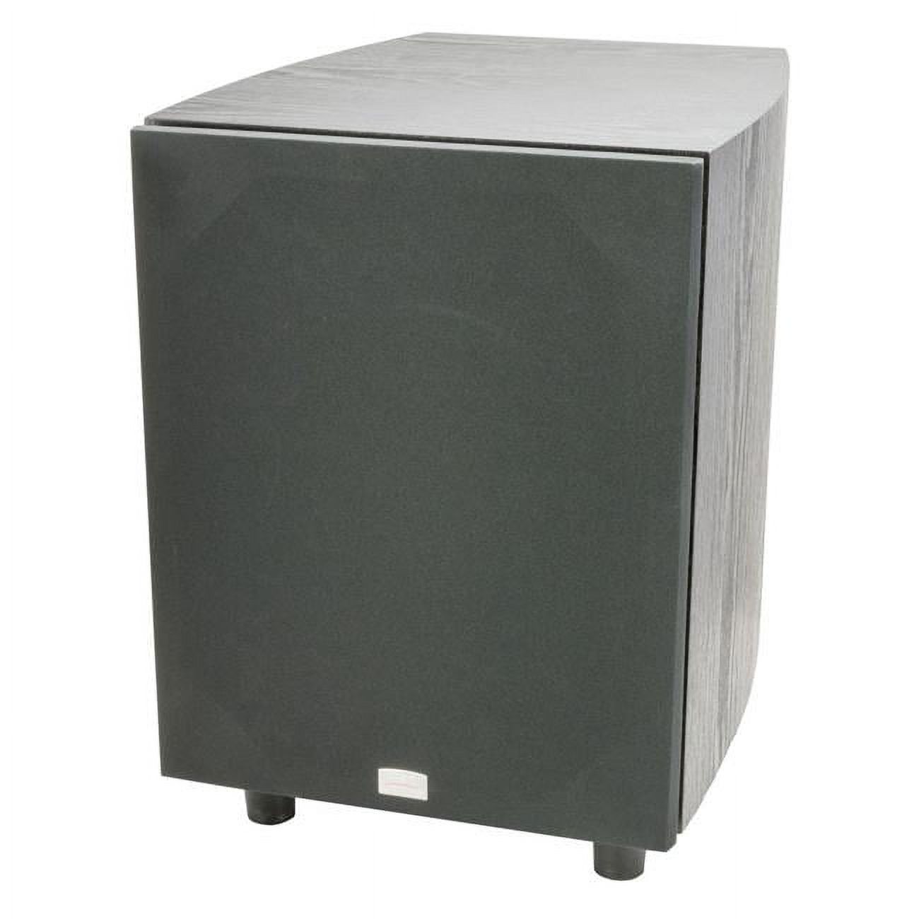 Phase Technology POWER-FL8 8 in. Subwoofer with a Passive Radiator&#44; Black Ash - image 1 of 6