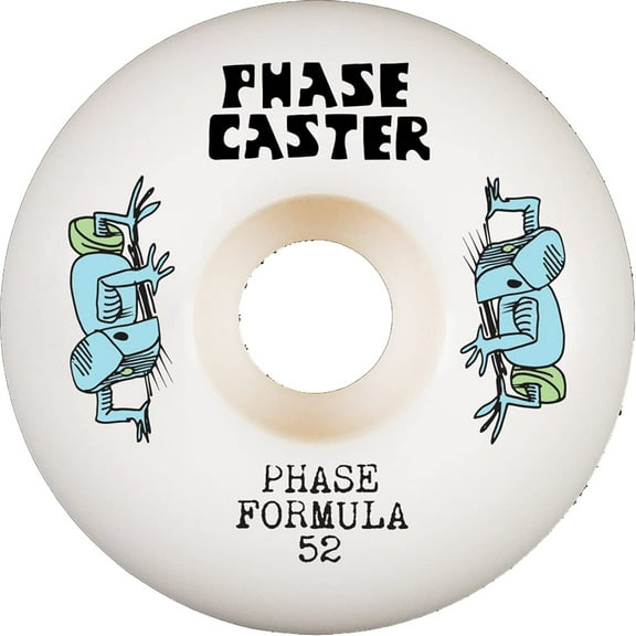 Phasecaster Clone Skateboard Wheels 99a 52mm White