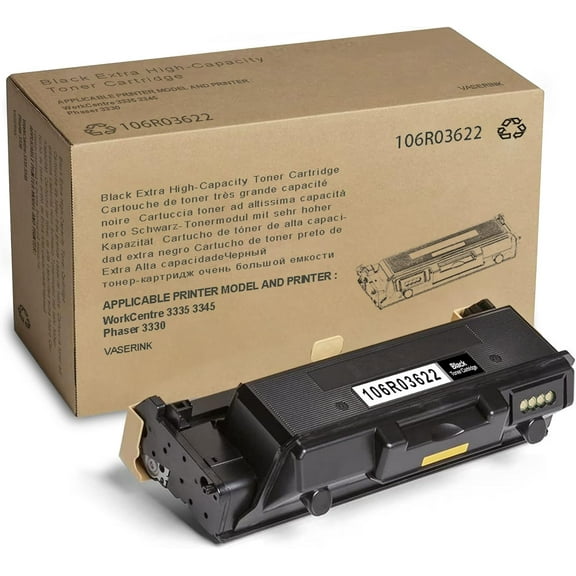 Phaser 3330 Black High Capacity Toner Cartridge 106R03622 (1-Pack) - VASERIKToner Cartridge Replacement for Xerox Phaser 3330 WorkCentre 3345 3335 Printe