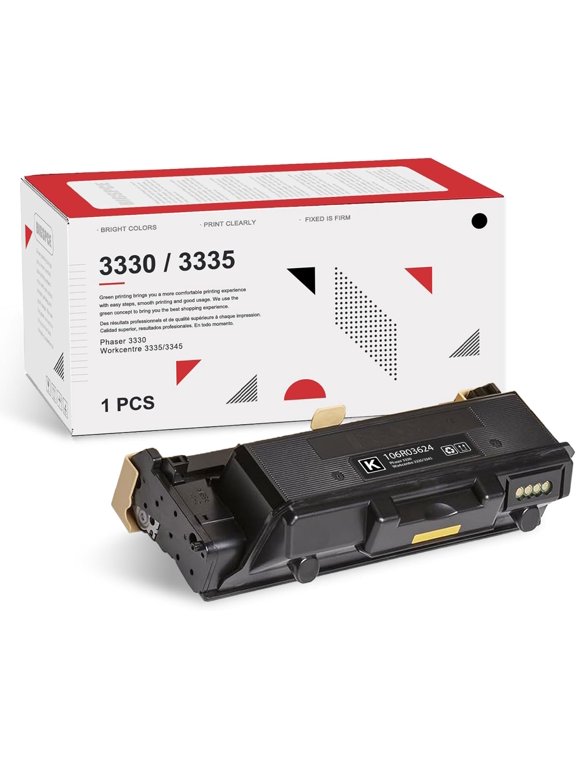 Phaser 3330 Workcentre 3335 3345 Black Extra High Capacity Toner Cartridge 1 Pack (15,500 Pages) - Bige 106R03624 Toner Cartridge Replacement for Xerox 3330 3335 3345 Printe