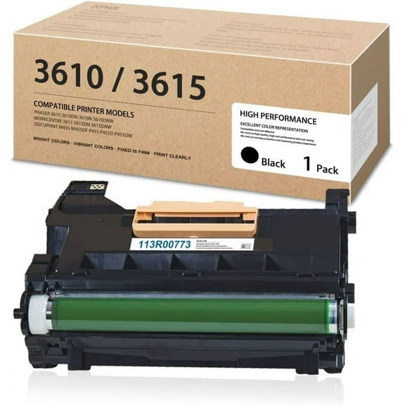 Phaser 3610 Workcentre 3615 Drum Cartridge - 113R00773: Dohe 1 Pack 113R00773 Drum Unit Replacement for Xerox Phaser 3610 WorkCentre 3615 DocuPrint M455 Printer