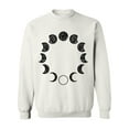 thumbnail image 1 of Phases Of The Moon In Circle Sweatshirt Men -Image by Shutterstock, Male Small, 1 of 4