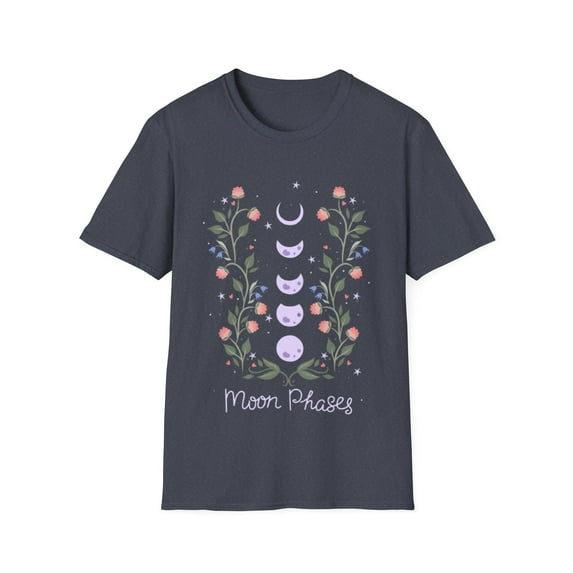 Phases of the Moon Retro 60s 70s Flower Novelty Family