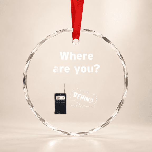 Phasmophobia Spirit Box Horror Glass Ornament