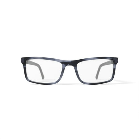 Phat Farm Men's HV703 Rectangular Prescription Eyeglasses with Case, Blue Stripe
