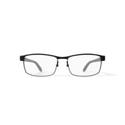 Phat Farm Mens HV709 Browline Prescription Eyeglasses with Case, Black