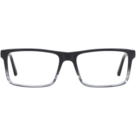 Phat Farm Men's HV713 Rectangular Prescription Eyeglasses with Case, Grey Crystal Gradient