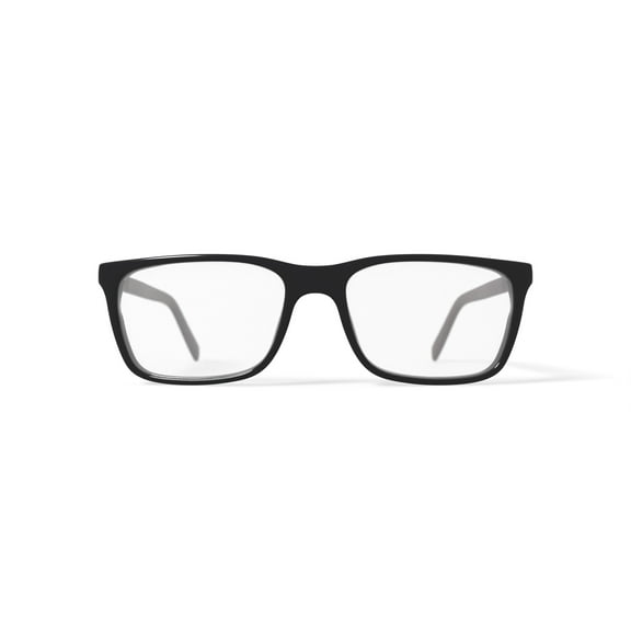 Phat Farm Men's HV704 Rectangular Prescription Eyeglasses with Case, Black/Red