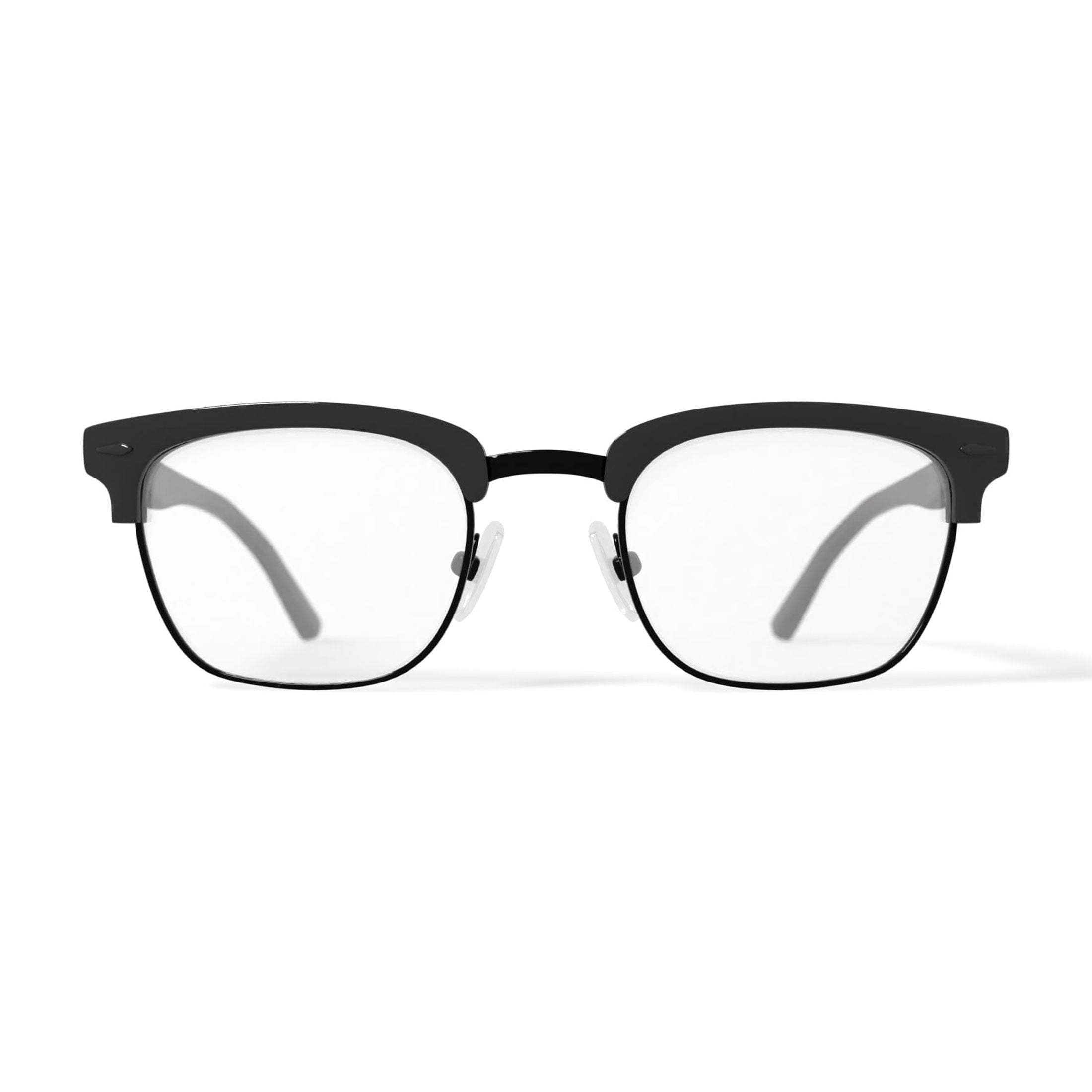 Phat Farm Men's HV712 Browline Prescription Eyeglasses with Case, Brown Tortoise