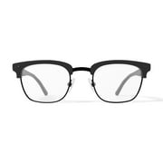 Phat Farm Mens HV712 Browline Prescription Eyeglasses with Case, Brown Tortoise