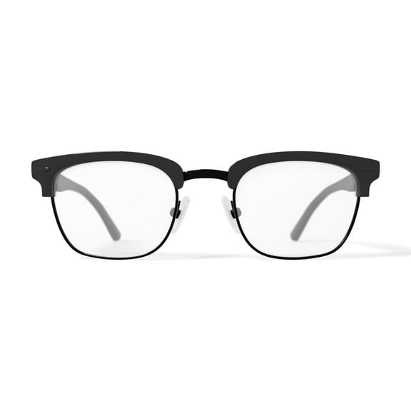 Phat Farm Men's HV712 Browline Prescription Eyeglasses with Case, Brown Tortoise