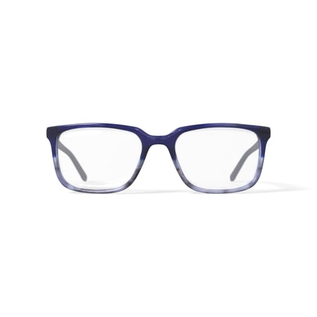 Phat Farm Men's HV722 Square Prescription Eyeglasses with Case, Blue Gradient